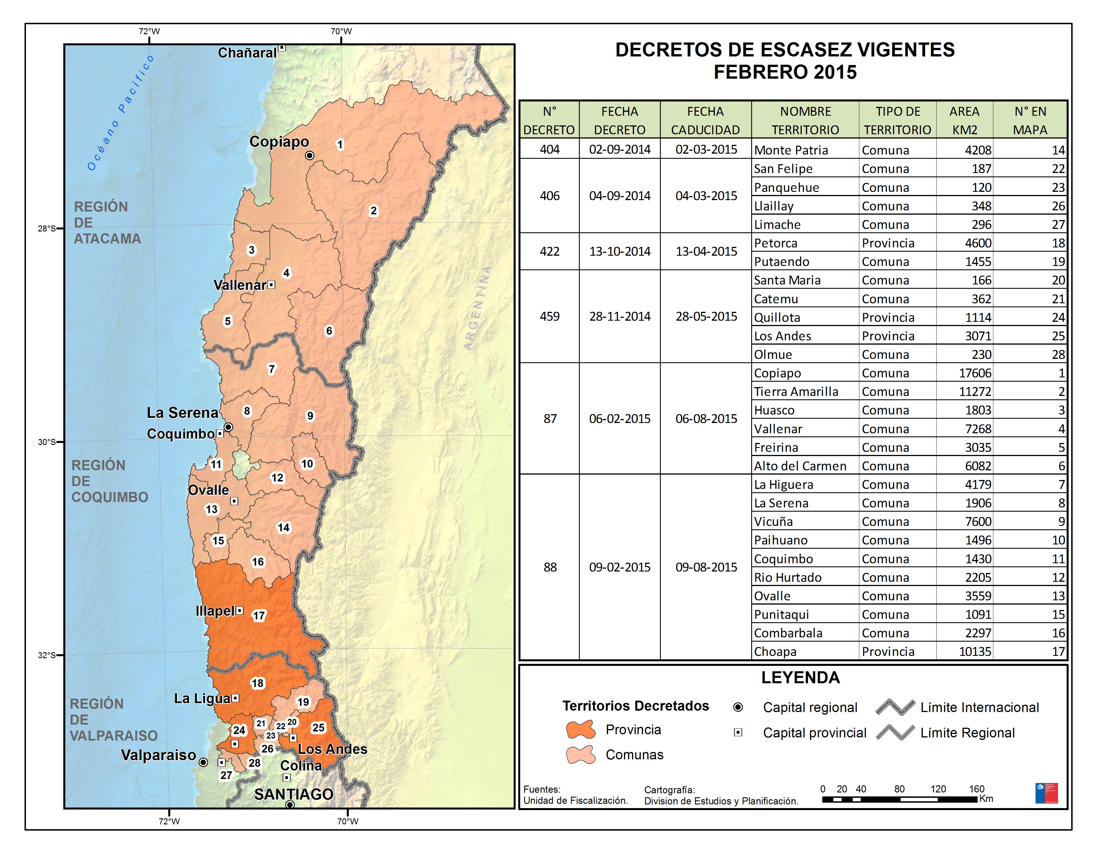 Ministerio de Obras Públicas Decreta Escasez Hídrica en regiones de Atacama y Coquimbo